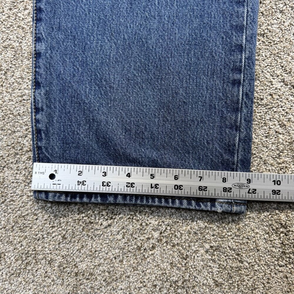 Levis Jeans Men 40x30 Blue 501 Original Fit Straight Button Fly Medium Stonewash - Picture 10 of 11